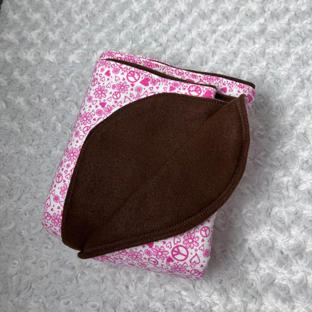 Hearts & Peace Signs Baby Blanket